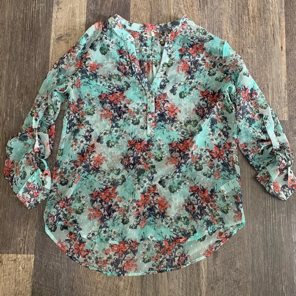 Kut from the Kloth Tops - Kut from the Kloth Sheer Floral Top